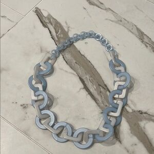 Elegant Blue Chain Necklace